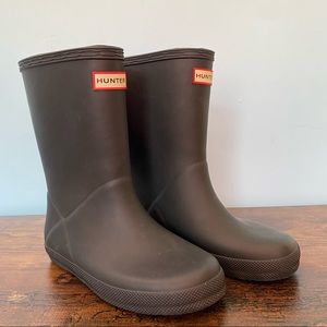 Hunter Black Rain Boots Size 12 Toddler